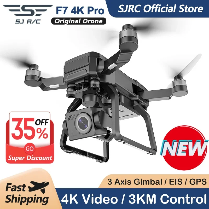 Drone Camera Professional - SJRC F7 4K PRO Camera Drone