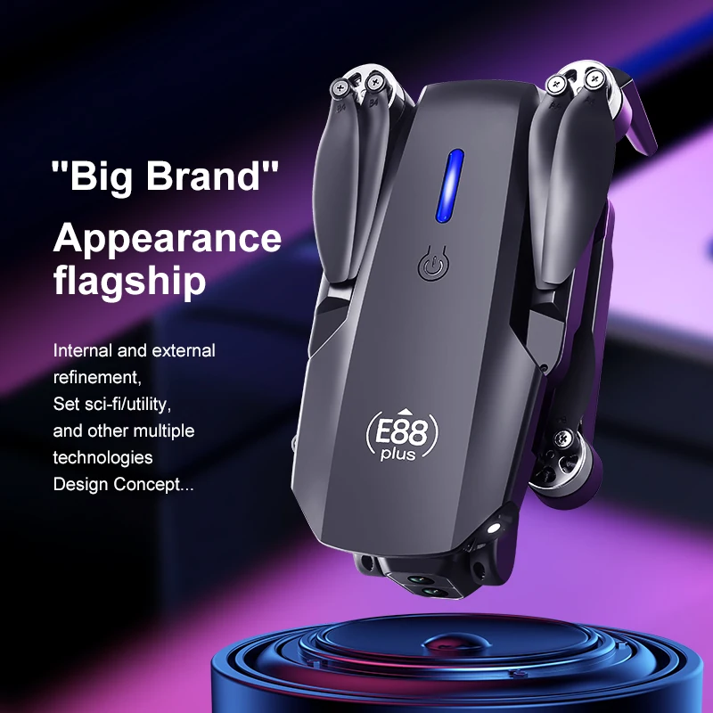 New E88 Plus Quadcopter Drone: - Drone Camera 4K review and price